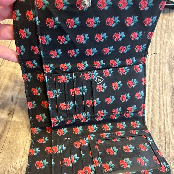 Vera Bradley Black Quilted Wristlet - Picture 3 of 3